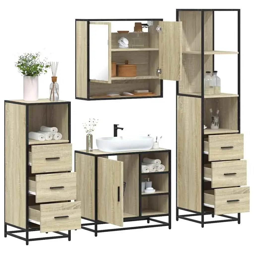 Комплект мебели для ванной VidaXL 3301296 Photo 2