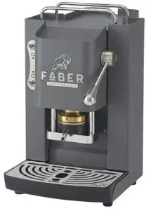 Faber Italia Faber Pro Deluxe Capsule Coffee Machine Gray Daytona Chrome