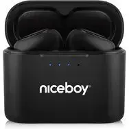 Słuchawki No name Niceboy HIVE Podsie 4 czarne / Słuchawki bezprzewodowe z mikrofonem / TWS / Bluetooth 5.4 / IP54 / etui ładujące