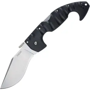 Cold Steel Spartan Folding Knife, AUS 10A Steel Blade, Black
