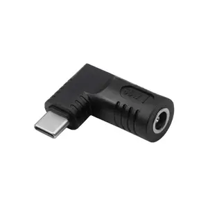 Akyga AK-ND-D09 cable gender changer USB type C 5.5 x 3.0 mm + pin Black