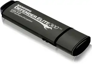 iStorage Kanguru Defender Elite300, 128GB pamięć USB USB Typu-A 3.2 Gen 1 (3.1 Gen 1) Czarny, Szary