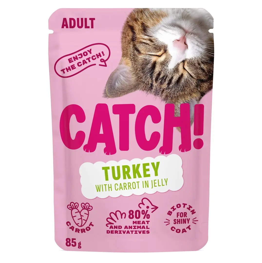 CATCH mitrā barība kaķiem ar tītara