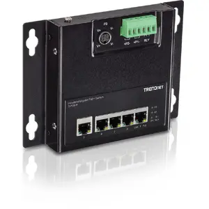 Неуправляемый промышленный PoE сетевой коммутатор Trendnet TI-PG50F с 5 портами RJ-45