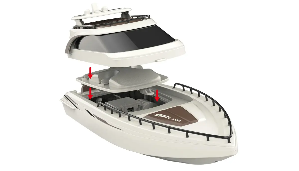 Amewi Rising Sun Cruise Yacht 380mm Radio-Controlled (RC) model 26100 Photo 6