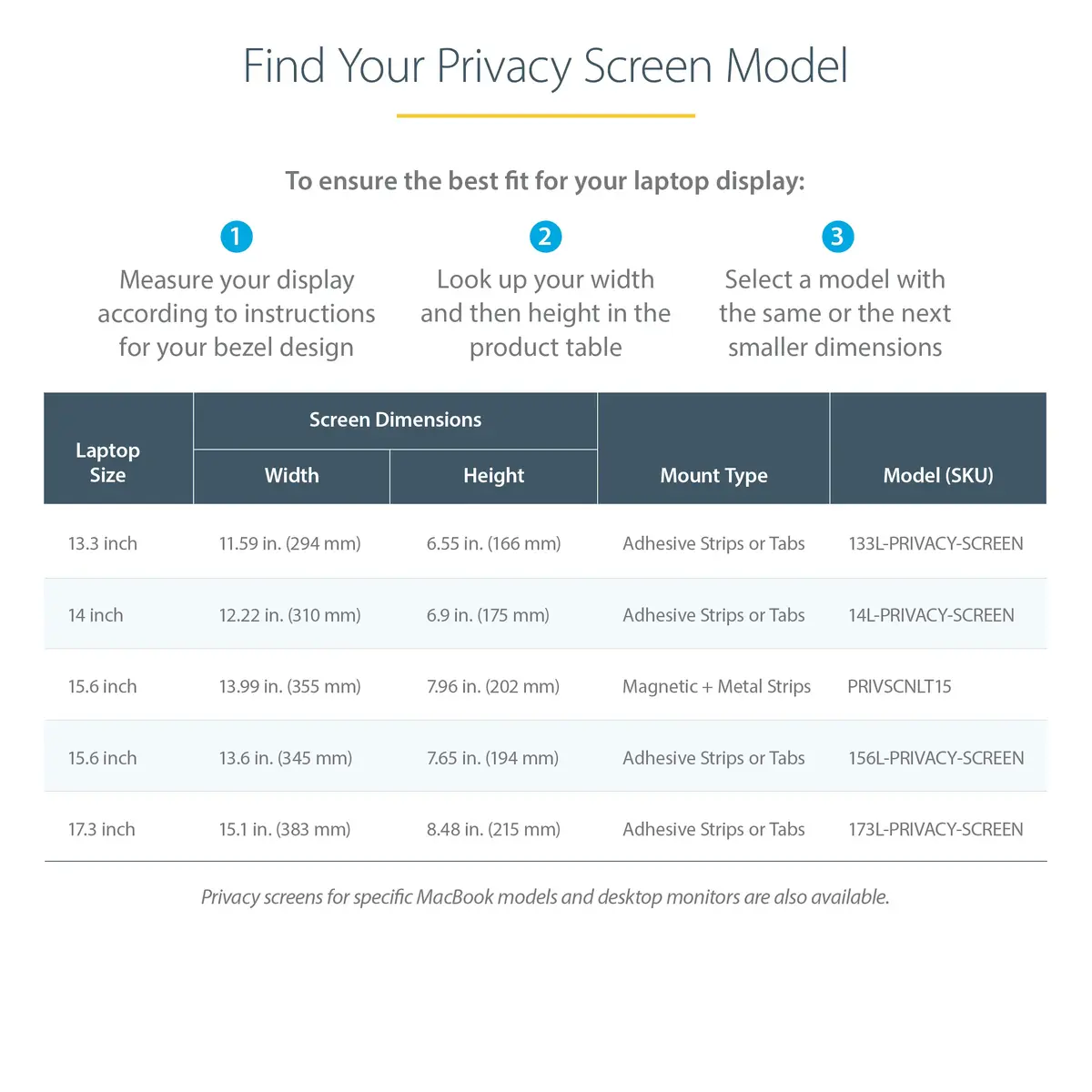 StarTech.com 15.6-inch Gold Laptop Privacy Screen 156G-PRIVACY-SCREEN Photo 11