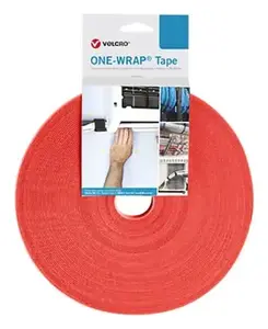 Кабельная стяжка Velcro One Wrap, 20 мм x 25 м, полипропилен, красная