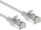 ACT Grey 10 meters LSZH S/FTP CAT6A slimline patch cable snagless with RJ45 connectors (DB7010)