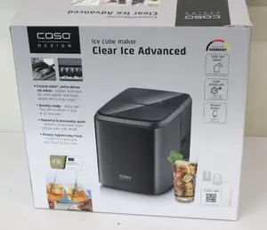 Caso Clear Ice Advanced Ice Cube Maker, 130W, 1.5L, Matt Black