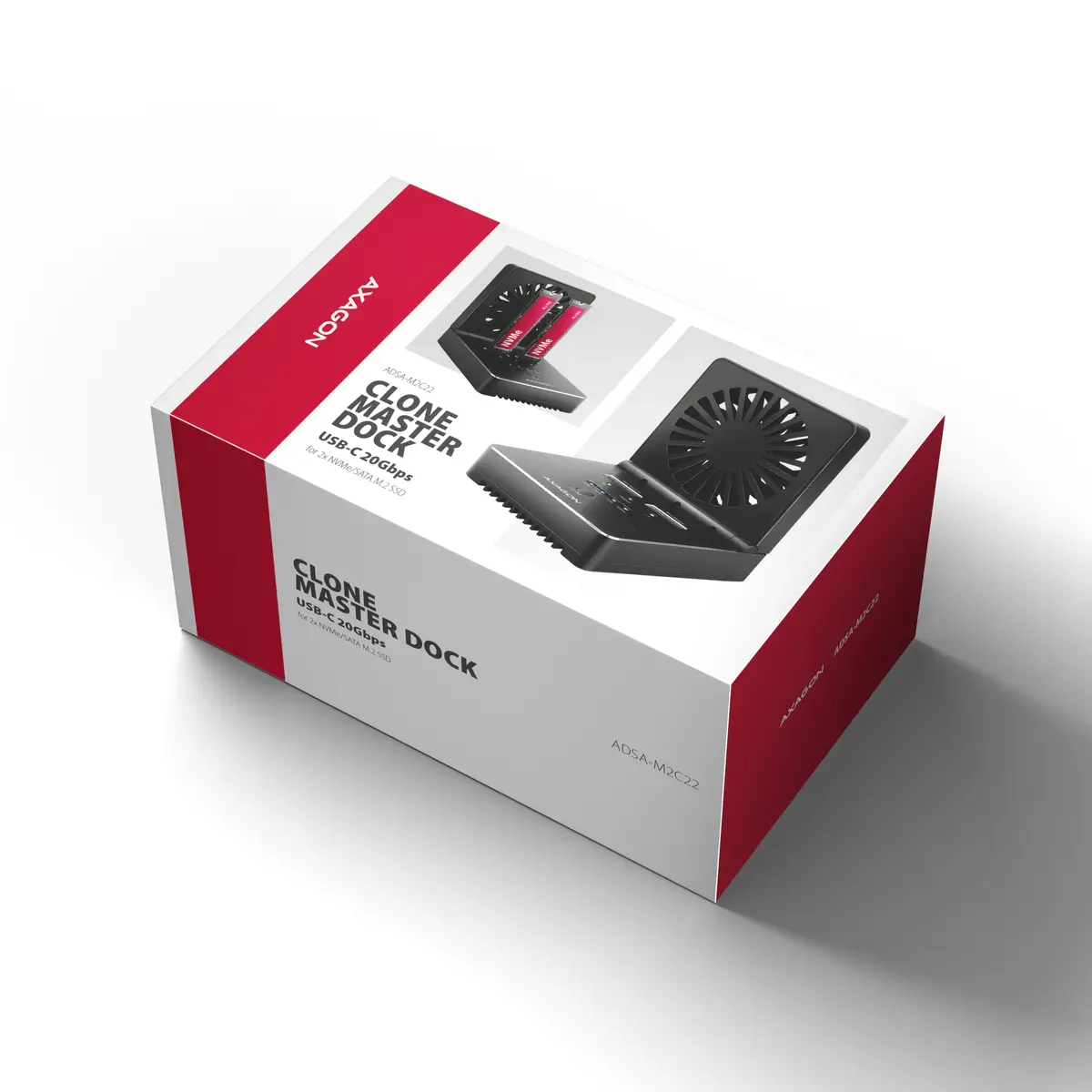 Док-станция Axagon ADSA-M2C22 для M.2 NVMe и SATA SSD Photo 16