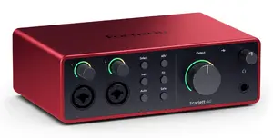 Аудиоинтерфейс Focusrite Scarlett 4i4 4th Gen USB 24-бит/192кГц