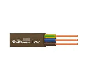 Cable Lietkabelis BVV-P, 3 x 1.5 mm², brown
