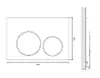 CERSANIT LUNA Flush Plate Chrome Photo 2