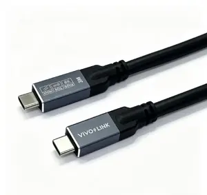 Vivolink USB-C to USB-C Cable 3m - USB4, 40Gbps, 100W PD, 8K, Enterprise-tested USB cable USB4 Gen 2x2 USB C 40 Gbit/s Black