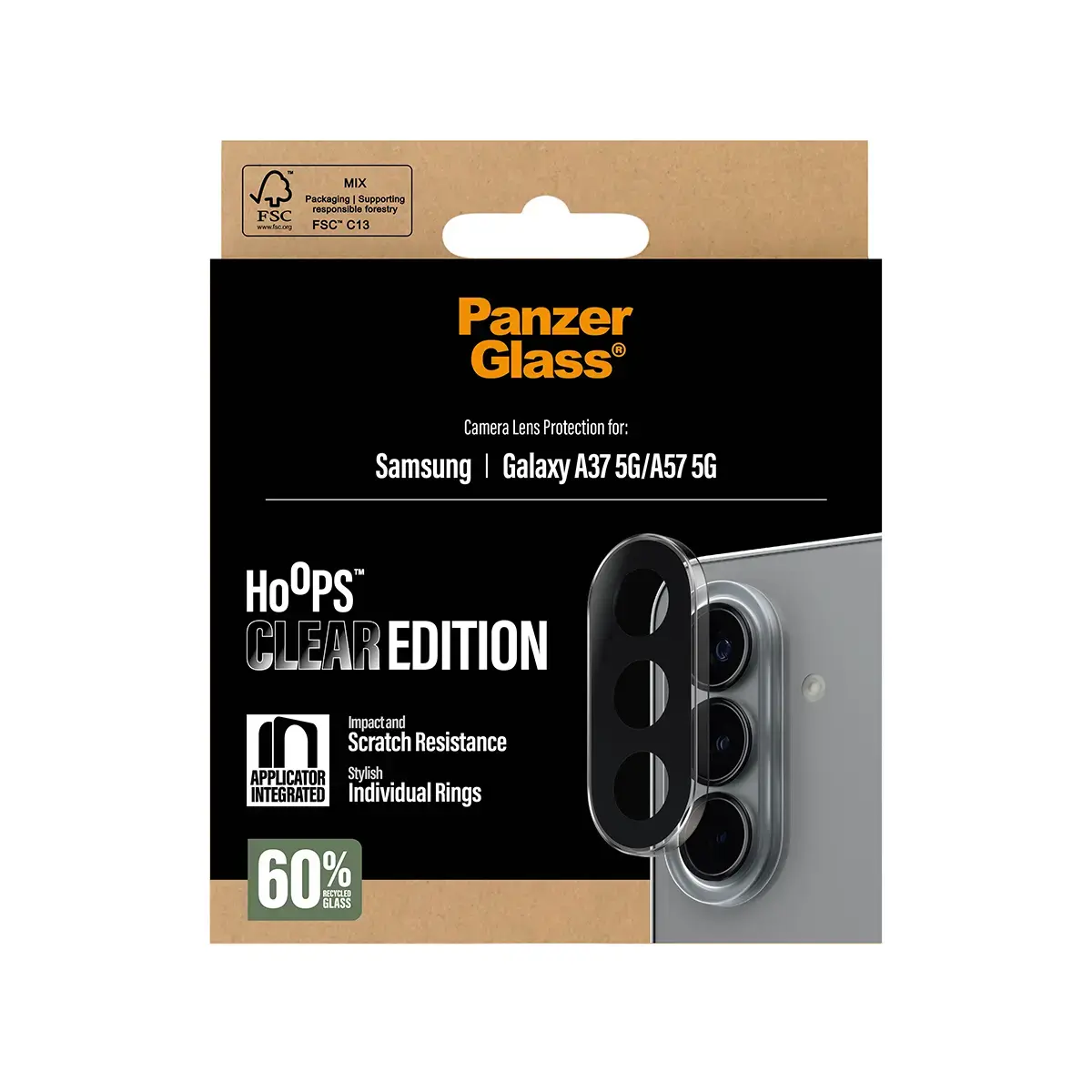 Защитное стекло для камеры PanzerGlass Hoops для Samsung Galaxy A37/A57 Photo 3