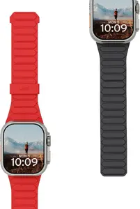 Ремешок URBAN ARMOR Pathfinder для Apple Watch Ultra, 44мм, 45мм, 46мм, цвет серый и активный лавовый