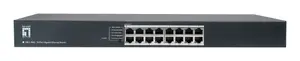 LevelOne GEU-1632 16-Port Gigabit Ethernet Unmanaged Switch, 19-inch Rackmount