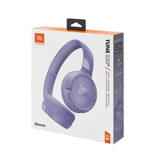 JBL Tune 520BT Wireless Headphones - Purple Photo 11