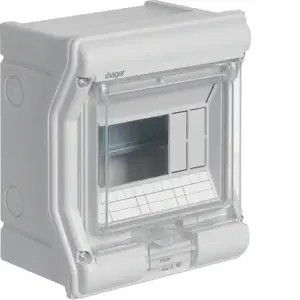 Hager VE106L Surface-Mounted Modular Enclosure 1x6