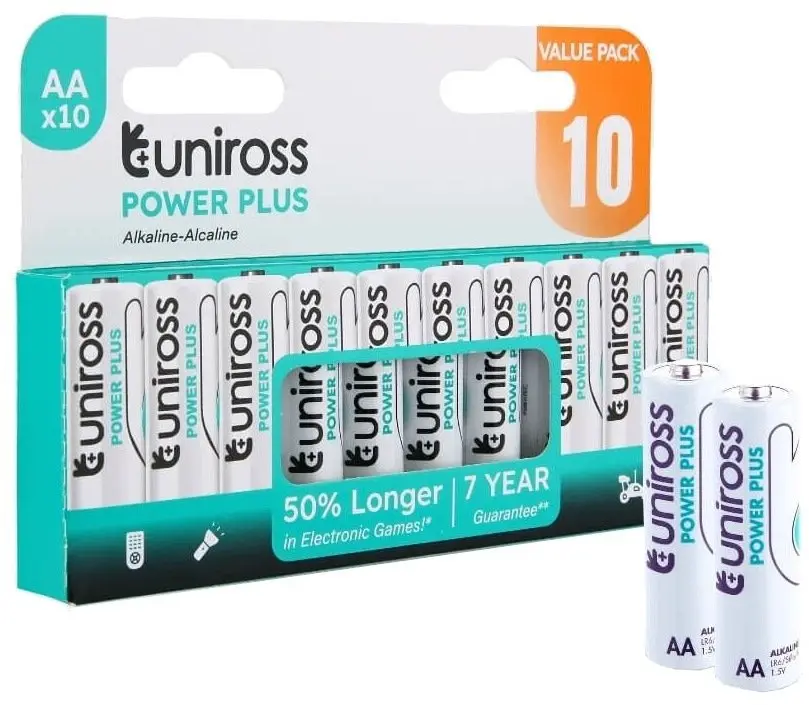 Uniross Power Plus sārma baterijas AA