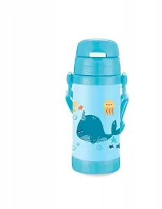 Bērnu termokrūze Maestro MR-1640-35-A ar salmiņu 350ml Valis