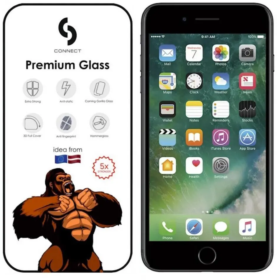 Dbramante Connect 3D ekrāna aizsargstikls Apple