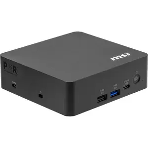 MSI Cubi NUC AI+ 3MG-004BEU Mini PC barebone dators, Intel Core Ultra 7 355, Wi-Fi 7, Bluetooth 5.4, melns