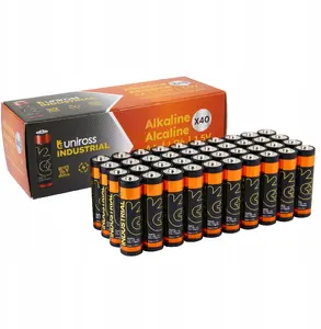 Uniross Industrial Alkaline LR06 AA sārma baterijas, 40 gab.