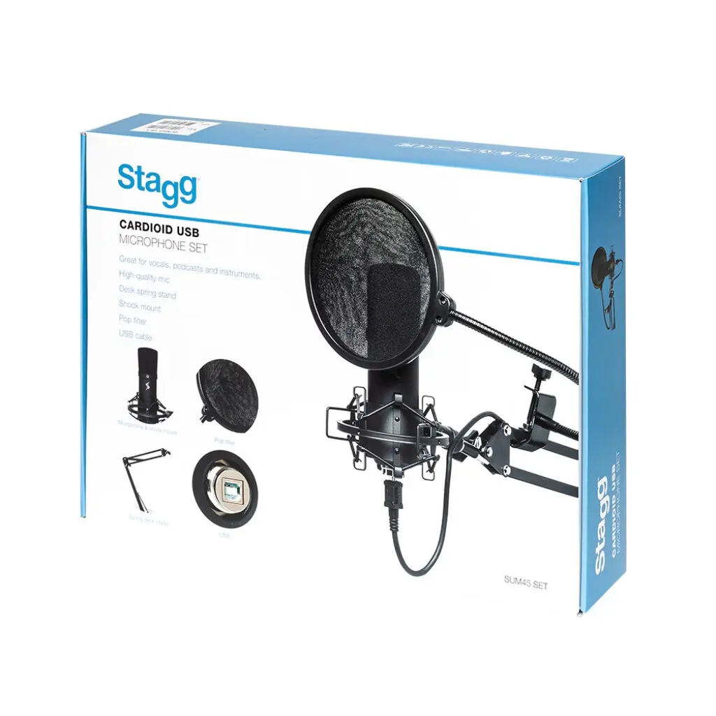 USB конденсаторный микрофон STAGG SUM45 Set Photo 9