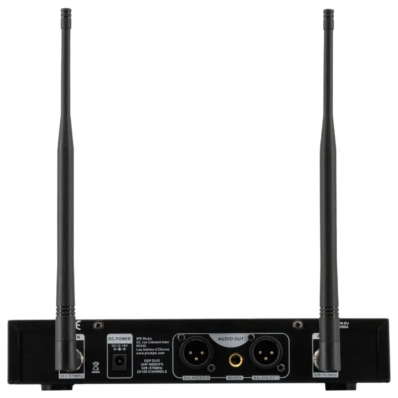 Prodipe M850 DSP Duo UHF F5 Wireless Microphone System Photo 3