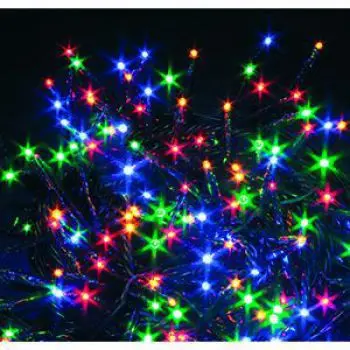 ILike LED virtene iekštelpām, 100 daudzkrāsainas