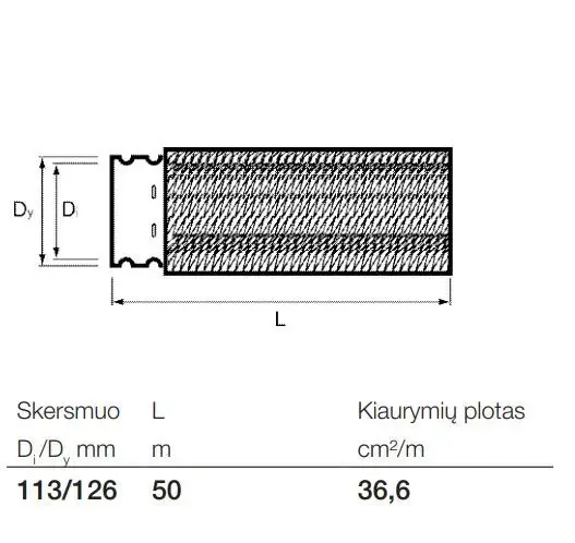 Дренажная труба Wavin с фильтром Ø 113/126 мм Photo 3