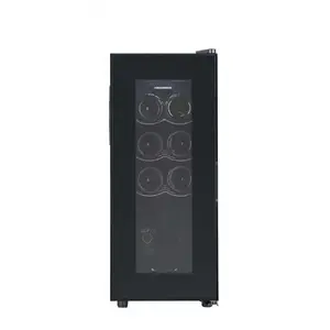 Heinner Wine Cooler LA1633HRV-A28DRM8, 28L Capacity, 8 Bottles, Black Metal