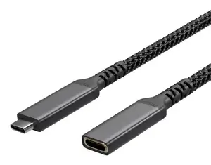 Кабель ShiverPeaks FL31-74006 USB-C на USB-C, USB 3.2 Gen 2, 20 Гбит/с, 100 Вт, 1.5 м, черный