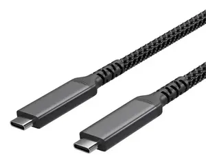 Кабель ShiverPeaks FL31-75007 USB-C на USB-C, USB 3.2 Gen 2, 20 Гбит/с, 100 Вт Power Delivery, 2 м, черный