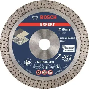 Bosch Expert HardCeramic Diamond Cutting Disc 76x22.23x1.9 mm