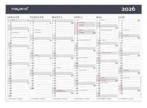 Mayland-Burde Wall Calendar 2026 A4