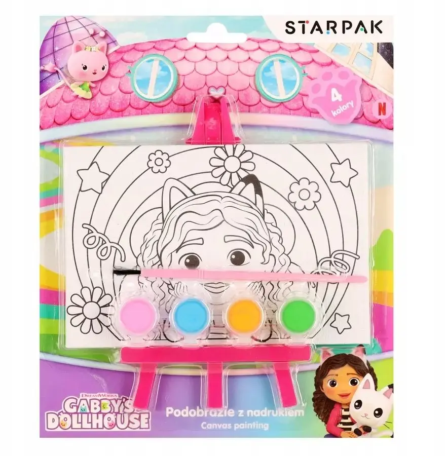Starpak audekls ar apdrukātu zīmējumu gleznošanai