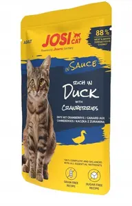 Mitrā kaķu barība JOSERA JC Rich in Duck in Sauce 28x85g