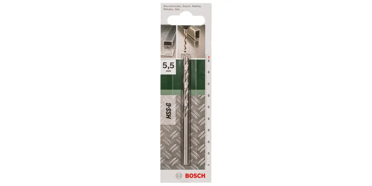Bosch HSS-G 5.5 mm Metal Drill Bit Photo 2