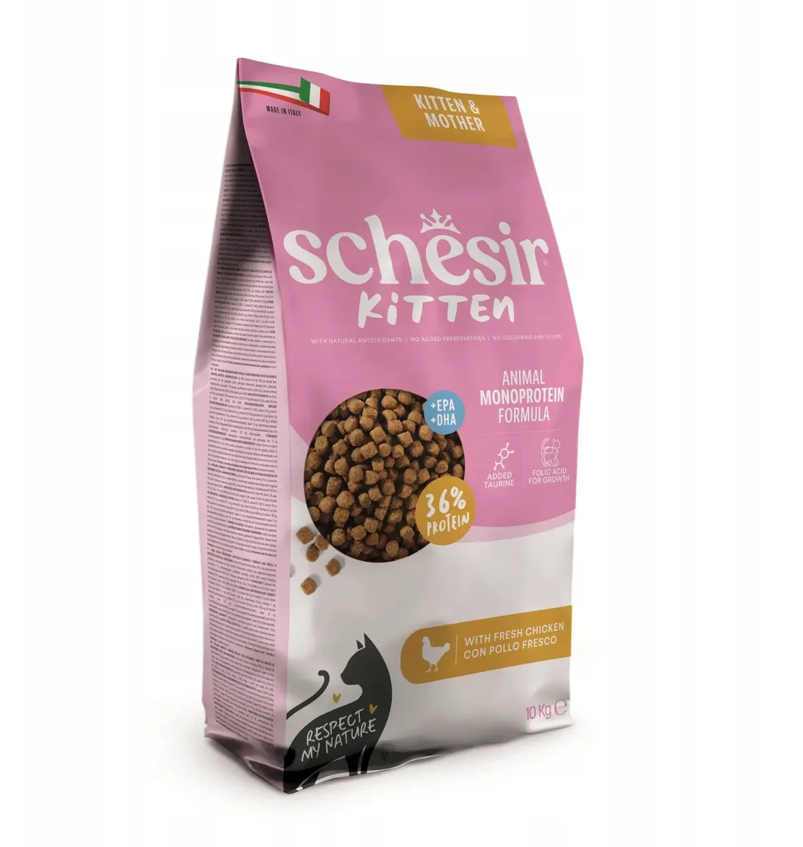 Schesir Animal Monoprotein Formula Kitten sausā
