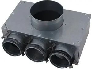 Настенная коробка для клапана Lindab PVWU Ø125 с 2 подключениями Ø76