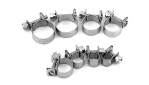Bottari Steel Hose Clamp Assortment Set, 10 Pieces