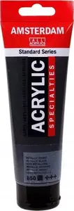 Artequipment Amsterdam Standard Series Acrylic Paint, Metallic Black, 120ml Tube