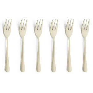 Amefa Austin 1410 Dessert Fork, Stainless Steel, 6-Piece Set