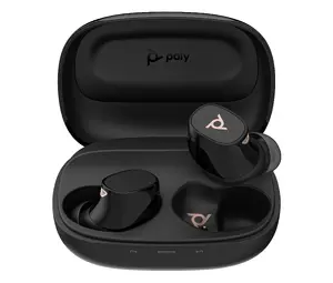 HP Poly Voyager Free 20 bezvadu in-ear Bluetooth austiņas ar uzlādes futrāli, melnas