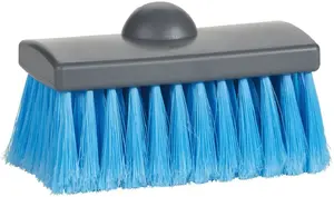 Vikan 4751 birste ar ūdens padevi, 15 cm, mīksti sari, zila