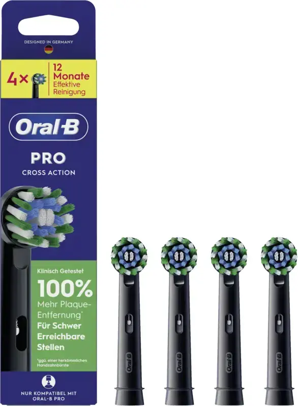 Oral-B CrossAction Replacement Toothbrush Heads 4 Pack Photo 2