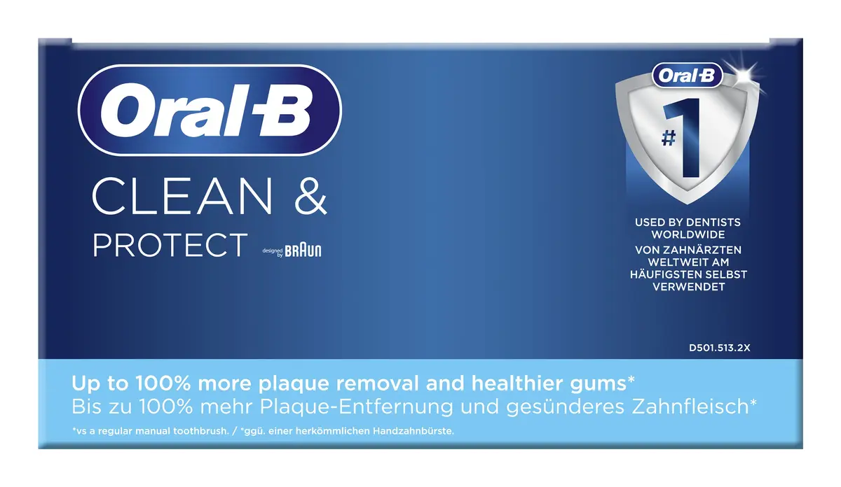Электрическая зубная щетка Oral-B Clean & Protect Black Photo 3