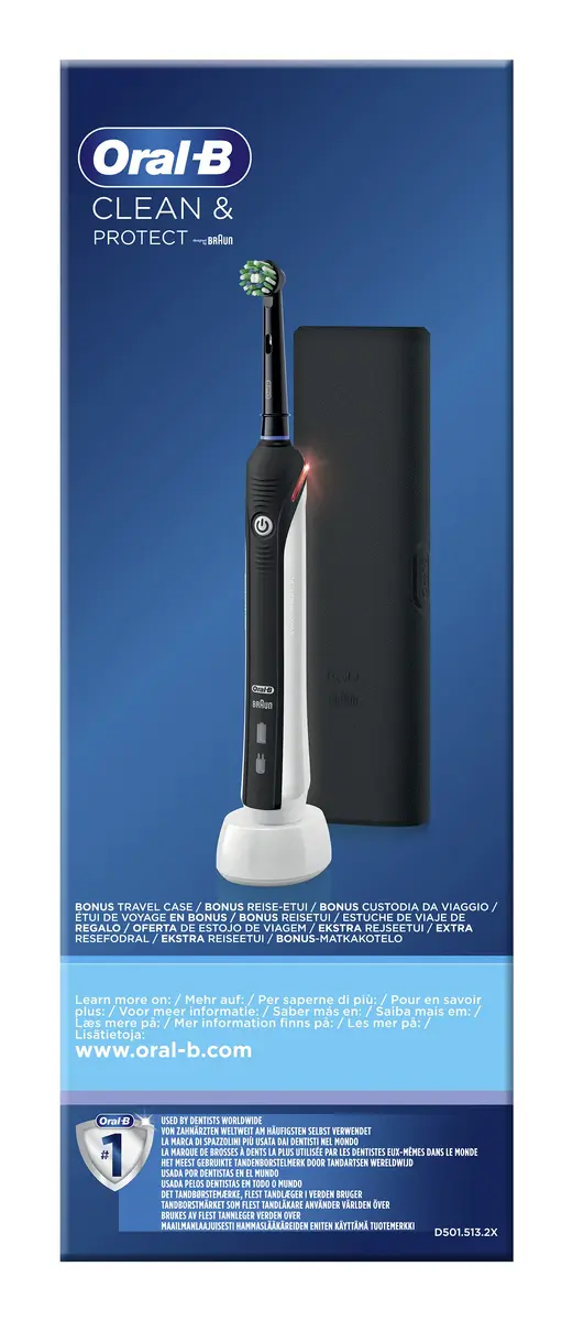 Электрическая зубная щетка Oral-B Clean & Protect Black Photo 4